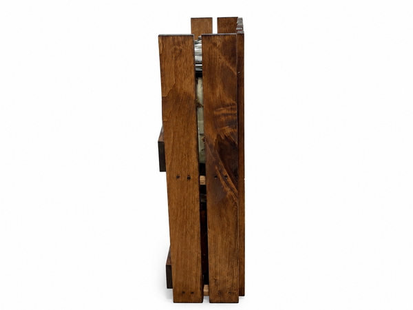 10-Jar Wooden Canning Jar Storage Rack – 2 Tier Quart Mason Jar Organizer