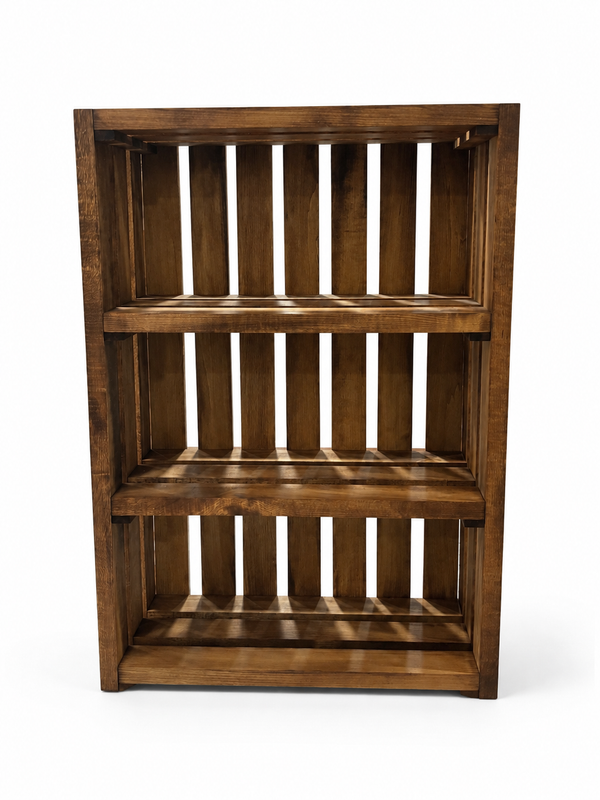 45 RPM Vinyl Record Rack – Early American 3 Shelf Record Storage Stand