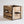 Front view of 78 RPM vinyl record crate on white background