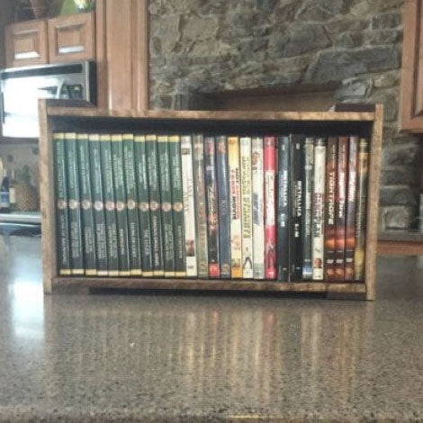 Wood Crate DVD Holder