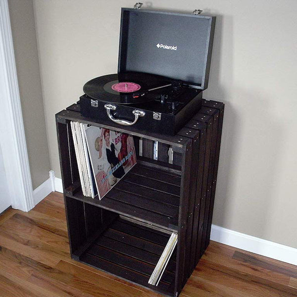 Vintage Stained Turntable Stand