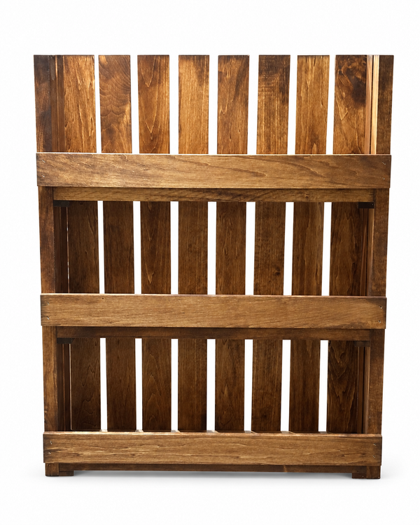 Wooden Canning Jar Storage Rack – Early American Mason Jar Pantry Shelf