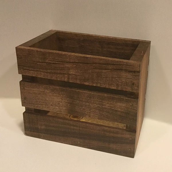 Wood Crate Utensil Holder