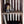 Empty cherry wood 3 tier turntable stand with rustic slatted design
