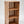 Cherry 3 tier wooden turntable stand with vinyl record storage and rustic design