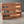 Cherry wood LP vinyl record storage crate, rustic farmhouse design