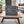 Rustic dark wood LP holder crate displayed in a cozy room
