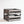 Dark stained wooden LP record holder crate on white background