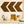 Rustic dark walnut chevron arrows on kitchen wall above counter