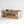 Empty rustic wood DVD storage crate, studio white background.