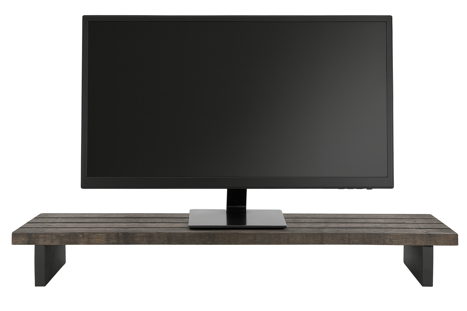40 inch tv on dresser Monitor Stand – Rustic Wooden 40" Extra Wide Desk Riser for Dual Scree – darlastudio66