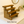 Rustic makeup stand in early American stain, farmhouse wooden 3-tier cosmetic and storage organizer.