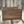 Rustic medium brown slat end crate for farmhouse storage and home display