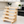 Rustic wooden spice rack in Natural No Stain finish with 5-tier slatted shelves